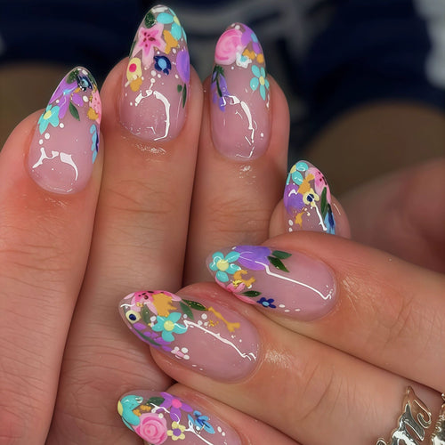 Florale Acryl-Nagelkunst-Verzierungen Karnz 1789915430