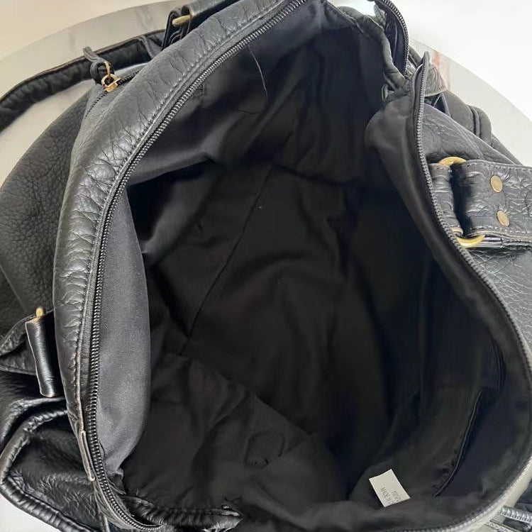 Damen Schultertasche PU-Leder geräumig mit Laptopfach und verstellbarem Schulterriemen | Karnz