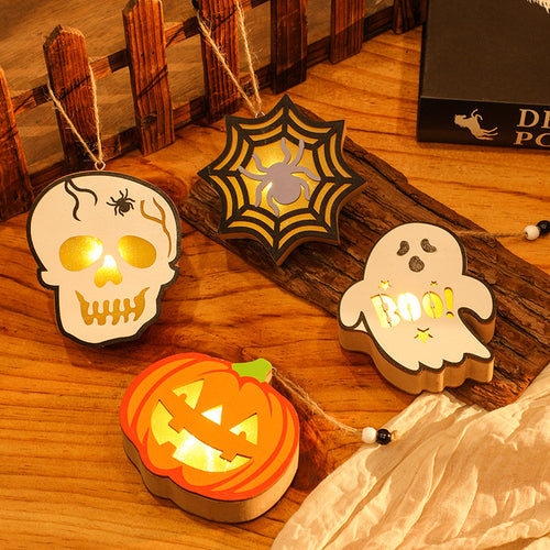 Gruselige LED-Kerze im Totenkopf-Design Karnz