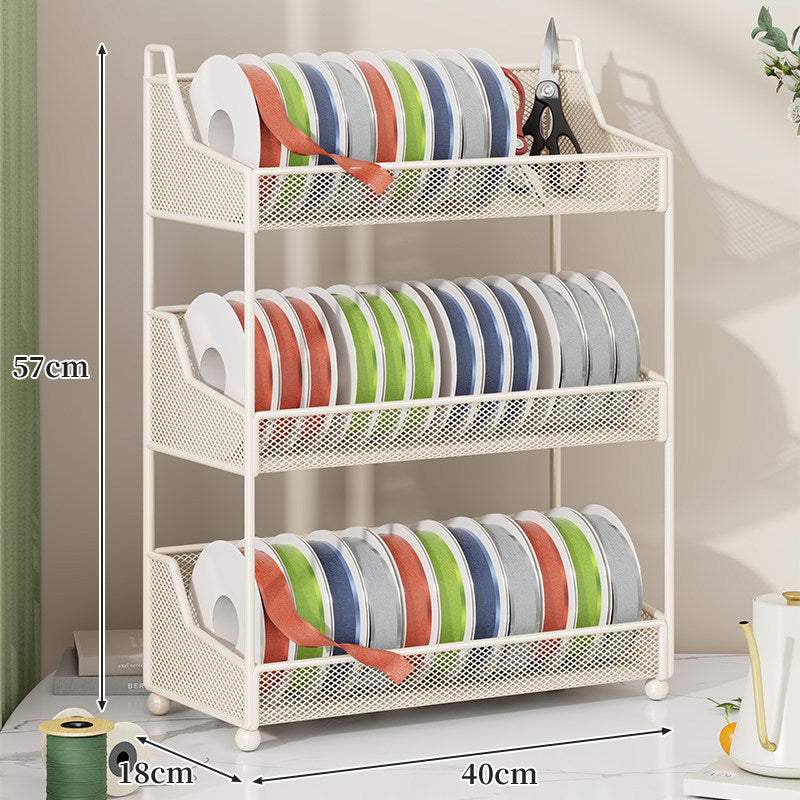 Bandrolle und Bastelbedarf Netz Organizer Regal