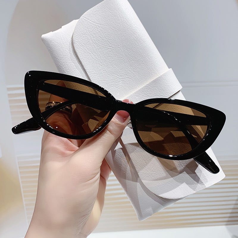 Damen Cat-Eye Sonnenbrille mit elegantem, rahmenlosem Design Karnz