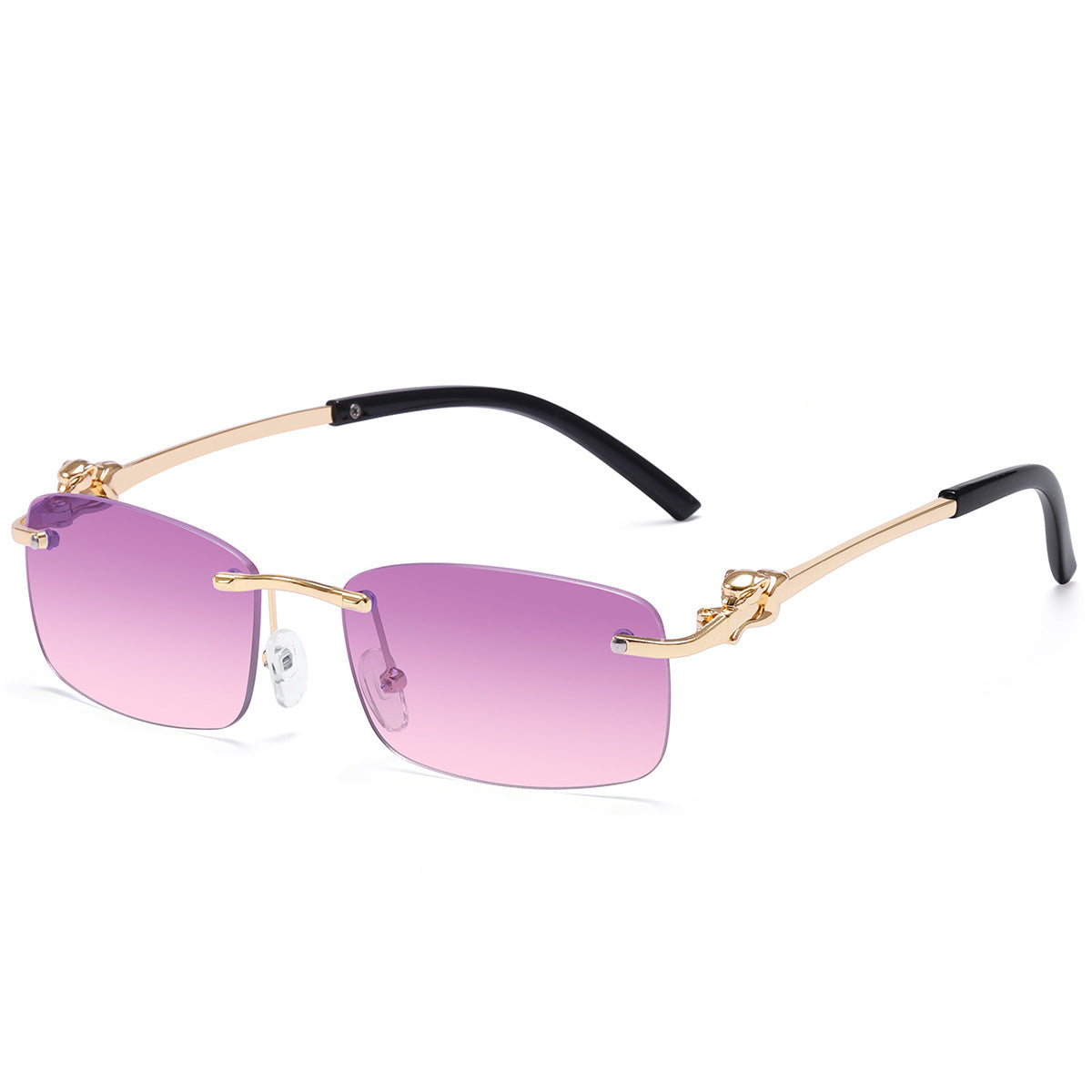 Damen elegante Sonnenbrille mit aufwendig gestaltetem Metallrahmen Karnz