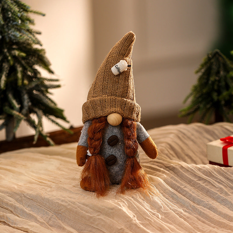 Dekorative Weihnachtsgnom Figur Karnz