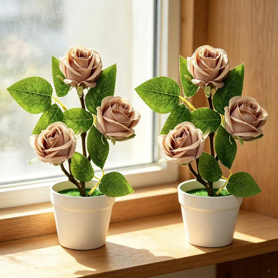 Faux Rosenblumenarrangement für Wohnkultur