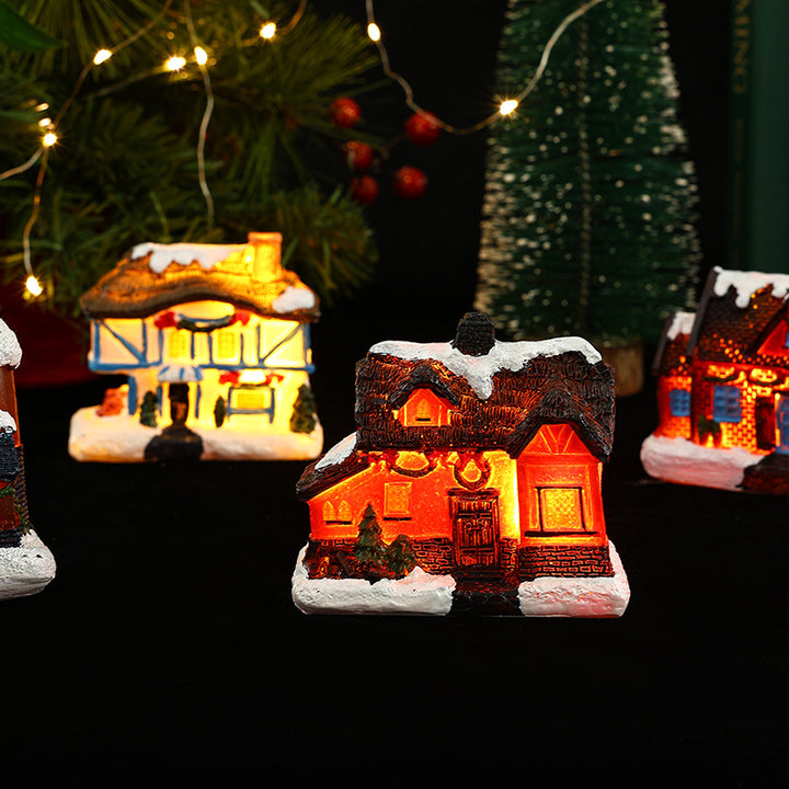 Nostalgische Weihnachtsdorf-Haus-Dekoration Karnz