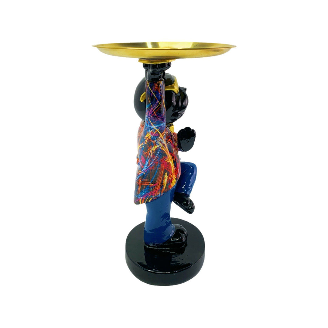 Dekorative Skulptur mit Tablett Karnz