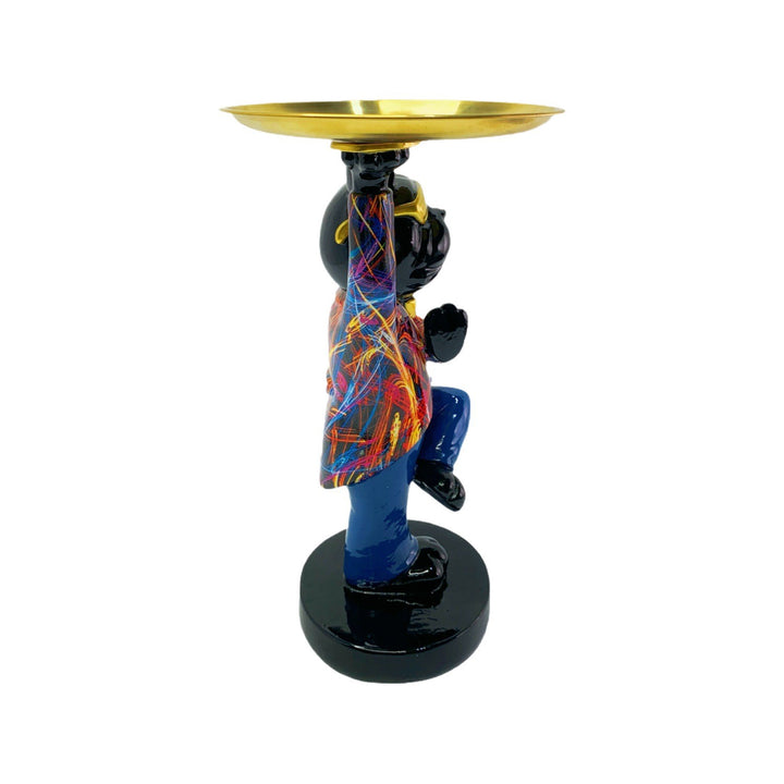 Dekorative Skulptur mit Tablett Karnz
