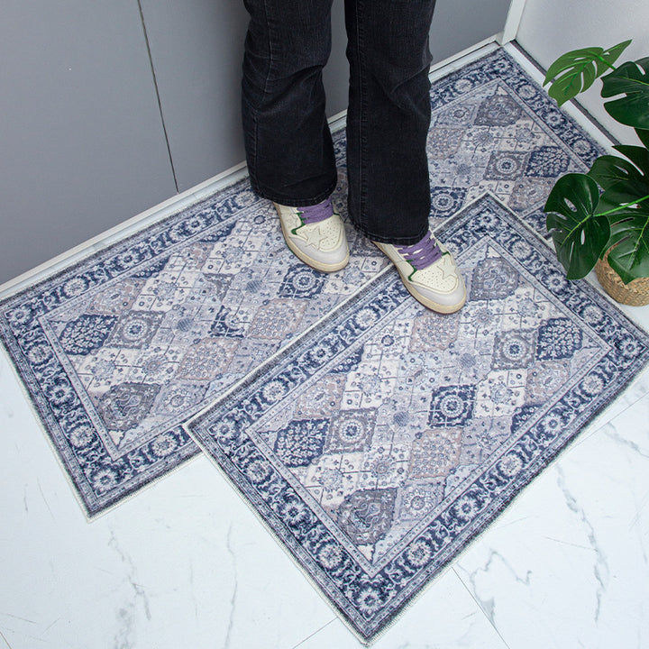 Künstlerisches Vintage geometrisches Teppichset Karnz