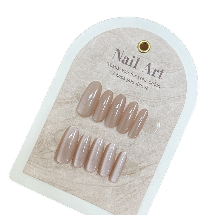 Elegante mandelförmige Press-On-Nagelspitzen Karnz
