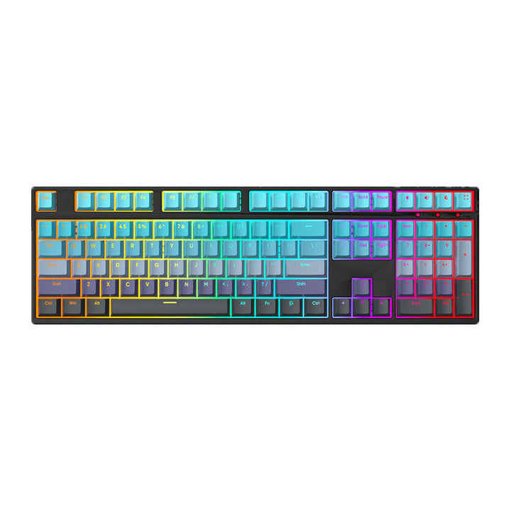 Drahtlose RGB Hintergrundbeleuchtung Mechanische Gaming Tastatur Karnz
