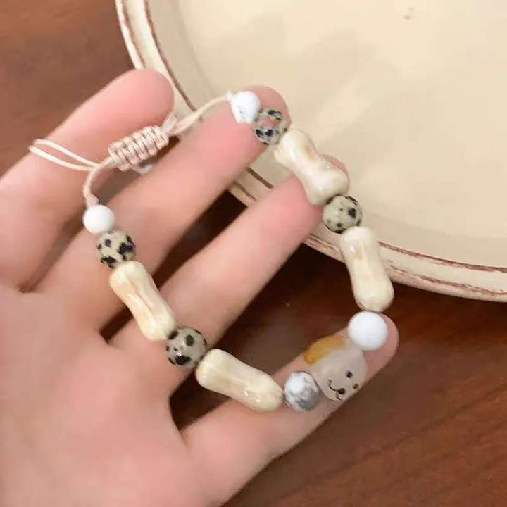 Süße Hundeknochenperlenarmband Karnz