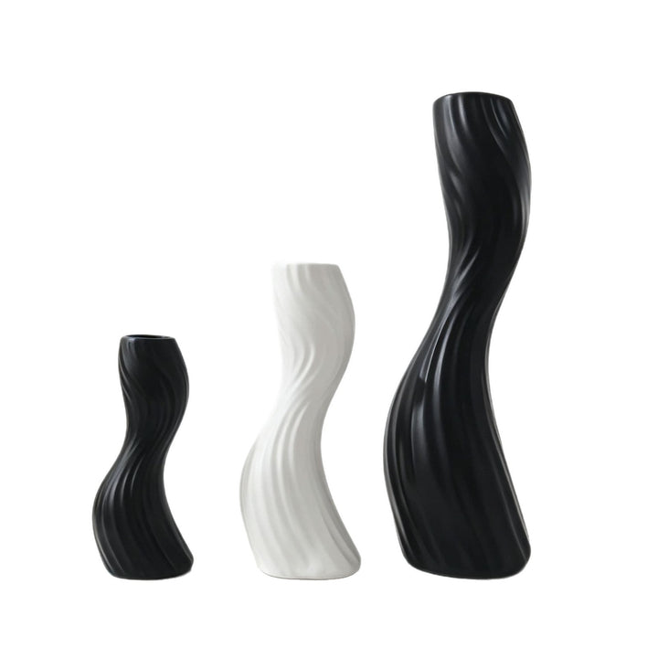 Elegante verdrehte dekorative Bodenvase Karnz