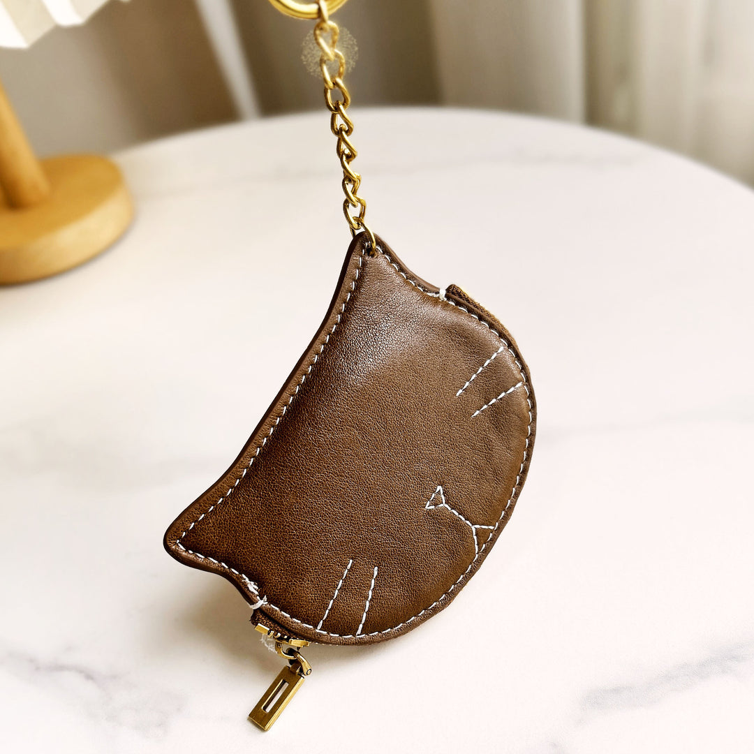 Charmante katzenförmige Münztasche
