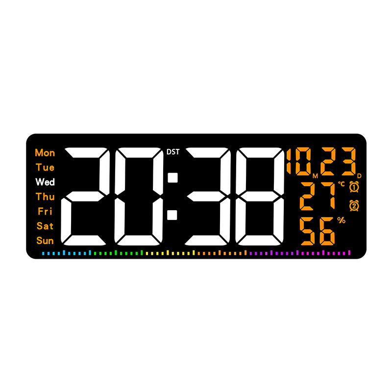 Digitaler Alarmwecker mit großem LED-Display und Wetterdaten Karnz