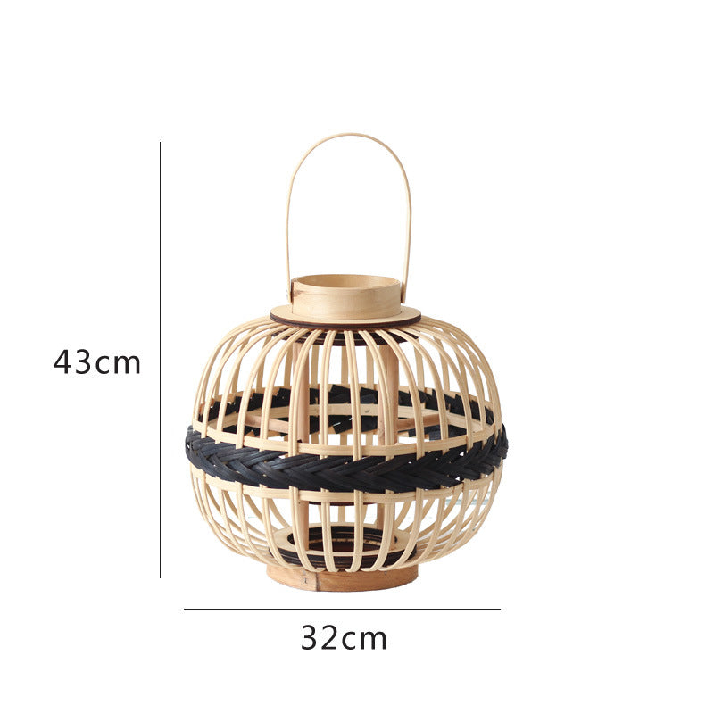 Dekorative Rattan-Laterne Karnz