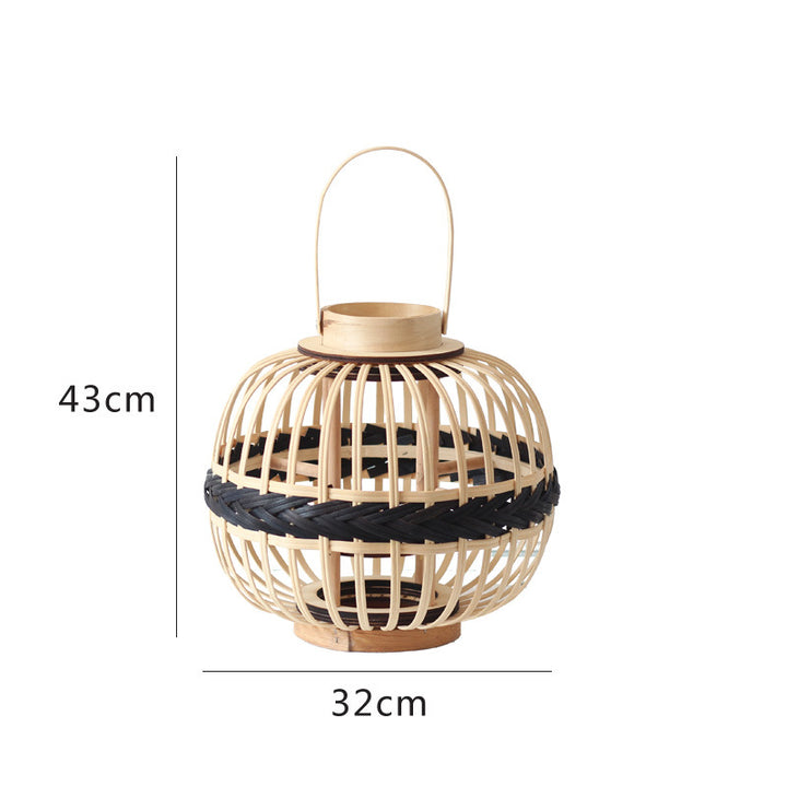 Dekorative Rattan-Laterne Karnz