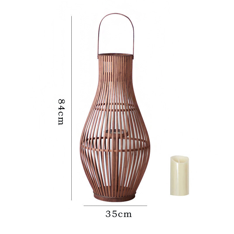 Elegante Rattan-Laterne Karnz