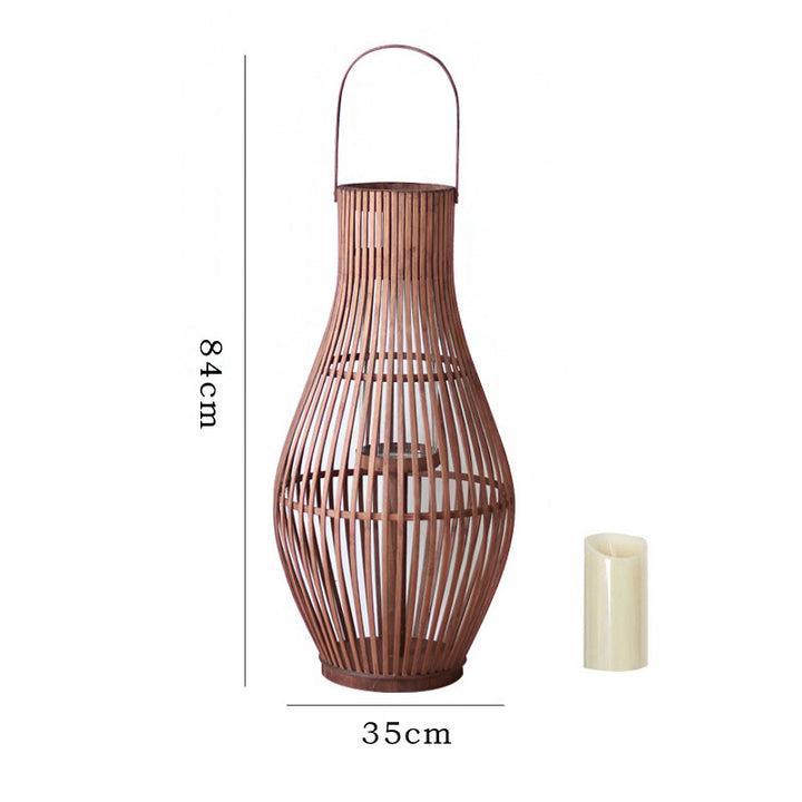 Elegante Rattan-Laterne Karnz