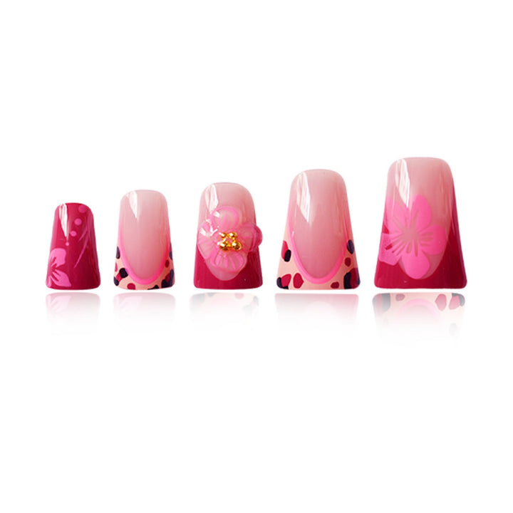 Floral Cat-Ear Design Press-On Nails Karnz