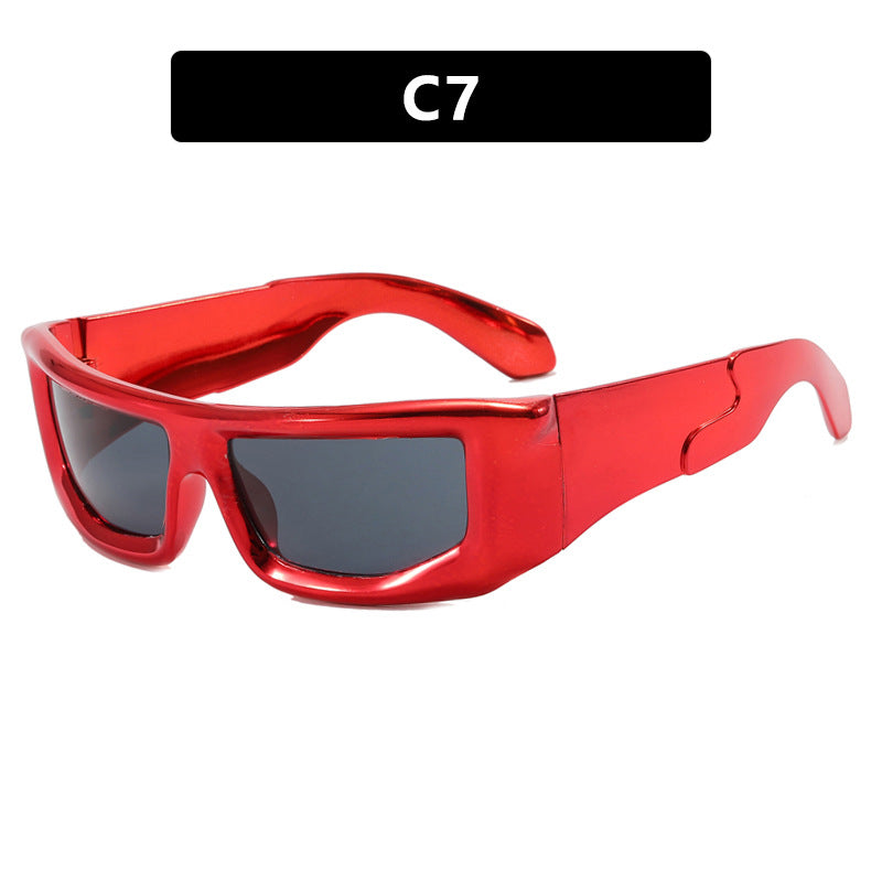 Damen sportliche Sonnenbrille mit modernem, robustem Design und UV-Schutz Karnz