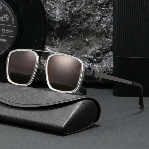 Damen stilvolle quadratische Sonnenbrille Karnz
