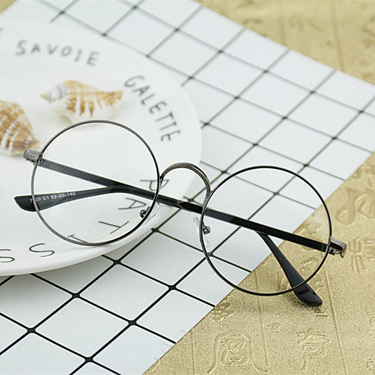 Damen Runde Brille mit filigranem Metallrahmen Karnz