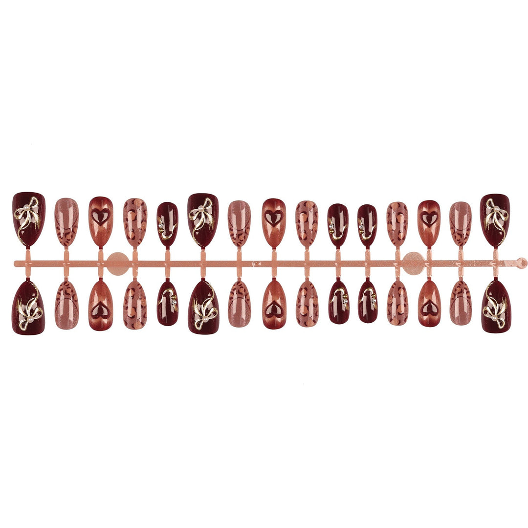 Dekoratives Elegantes Nagelkunst Set
