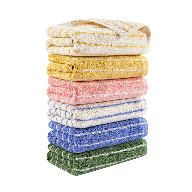 Damen Velours-Badetuch mit gestreiftem Design Karnz