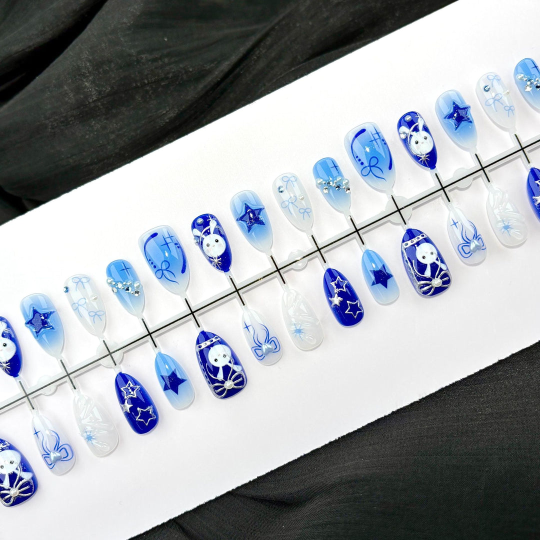 Dekorative Nagelkunst Press-On Nägel Set