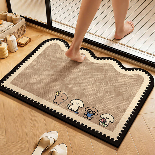 WoCute Cartoon Badematte Karnz