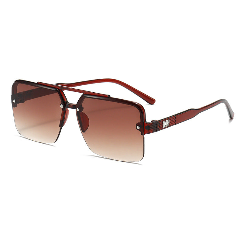 Damen modische quadratische Sonnenbrille mit Farbverlauf Karnz