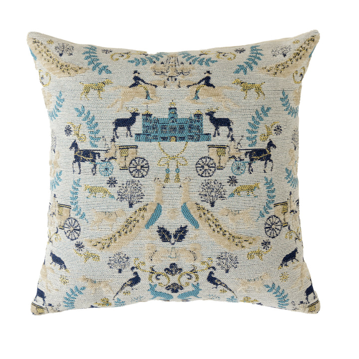 Dekorativer Kissenbezug aus Jacquard mit floralem Muster