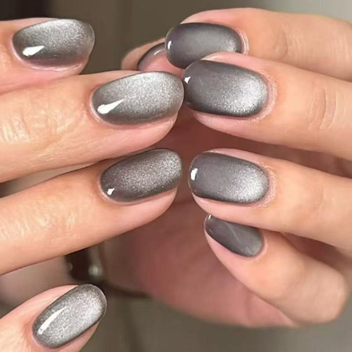 Metallic Ombre Nagelkunst Verlängerungen Karnz