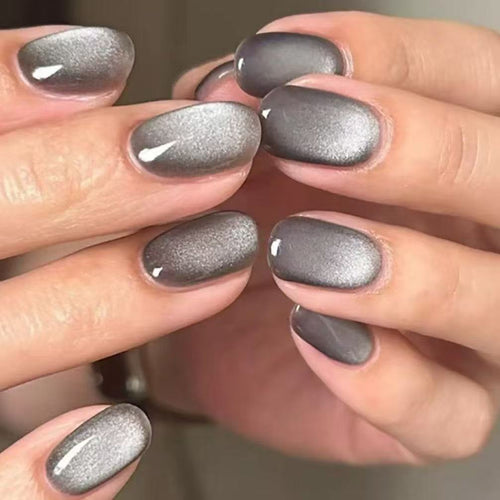 Metallic Ombre Nagelkunst Verlängerungen Karnz