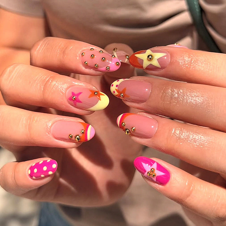 Dekoratives Themen Press-On Nagelkunst Set Karnz