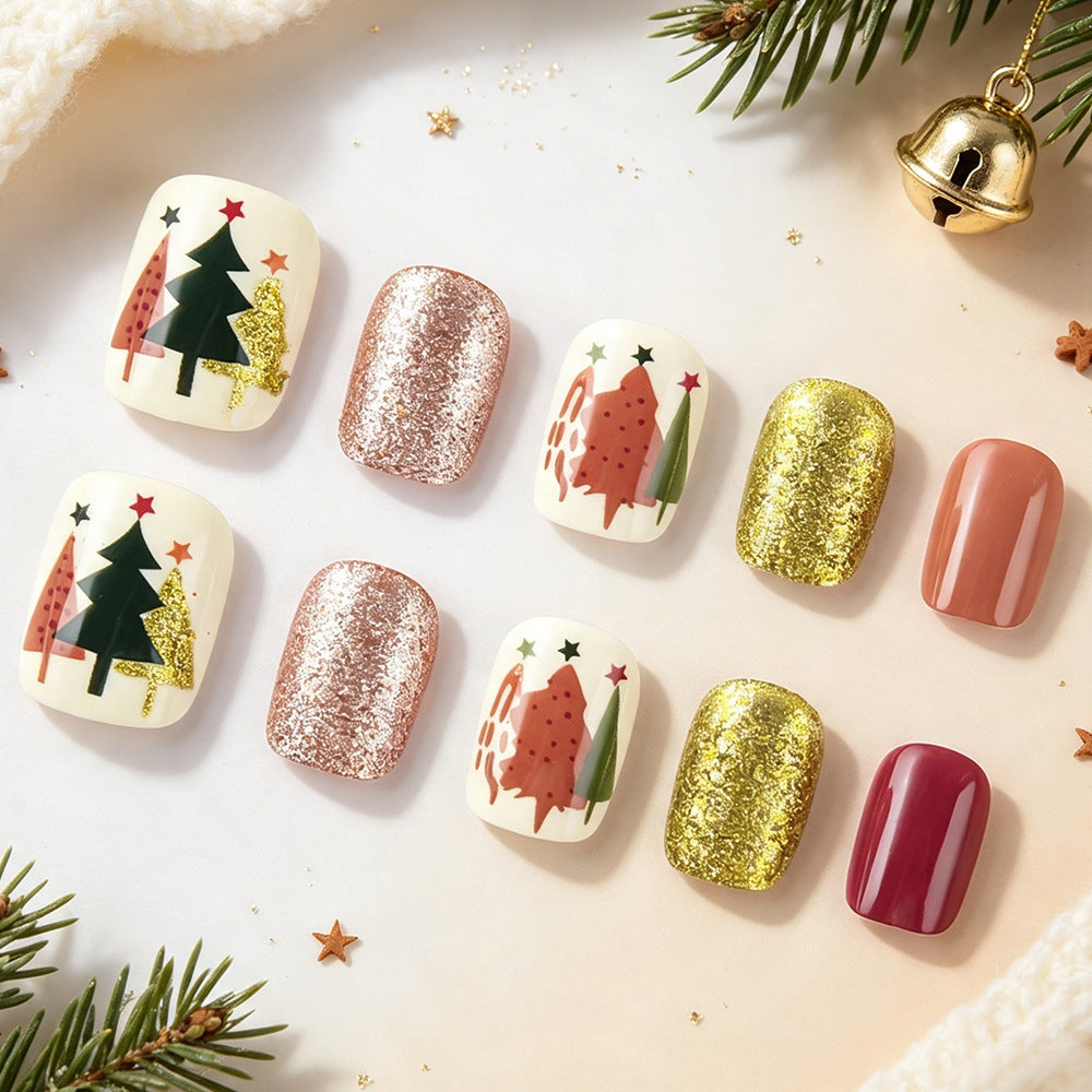 Saisonales Wald-Themen-Nagelkunst-Set Karnz