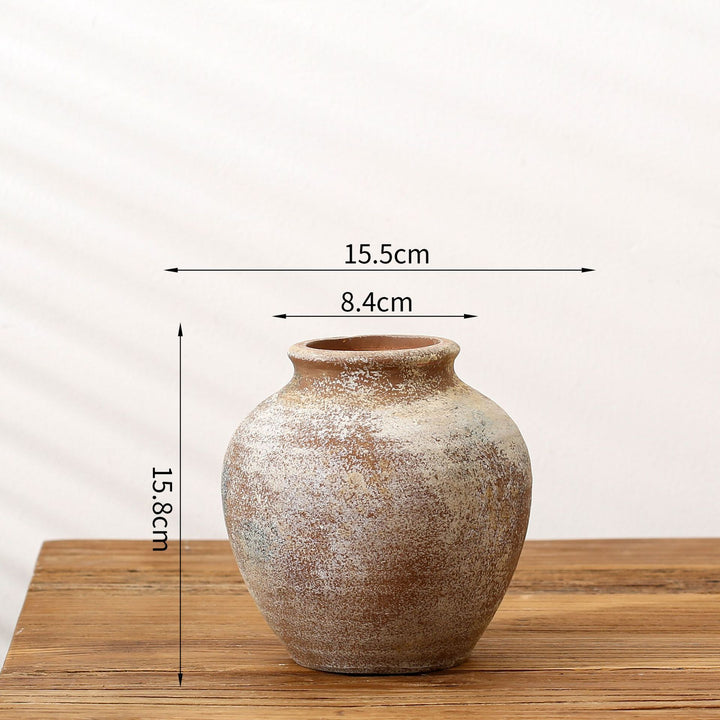 Handgefertigte Terrakotta Vase Karnz