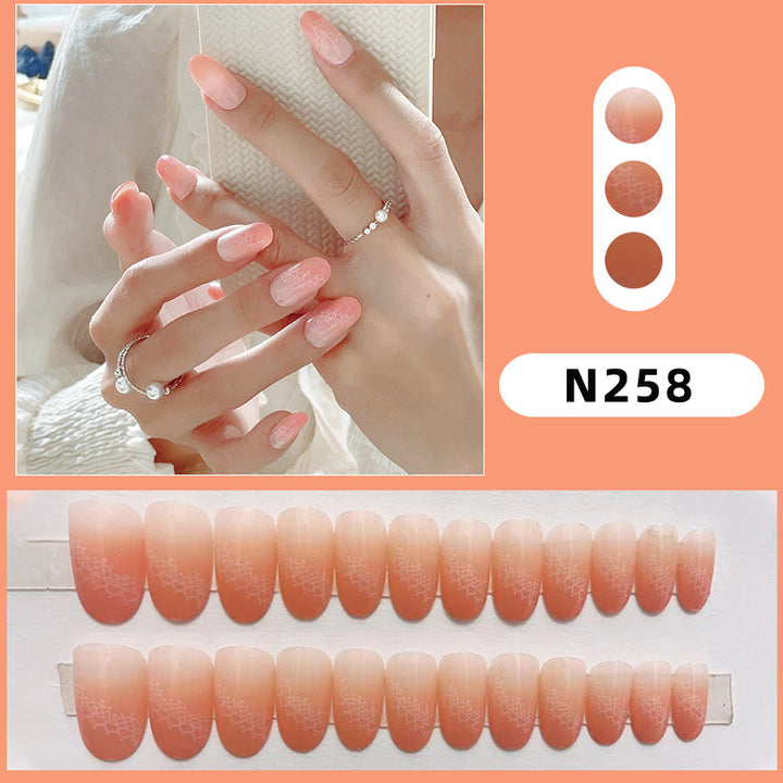 Elegantes Gradient Press-On Nagel Set