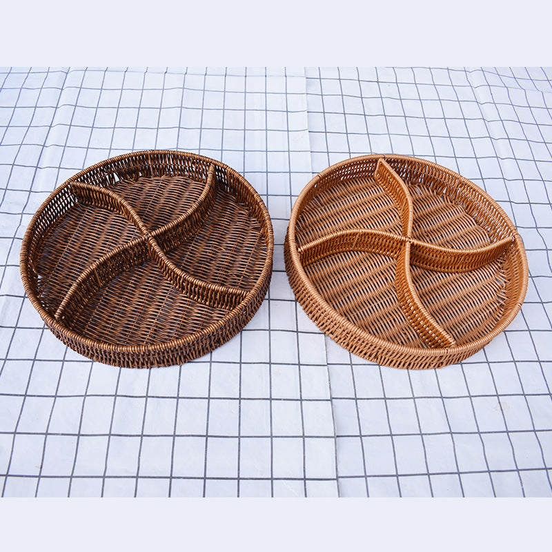Artisan Woven Serving Platter Karnz