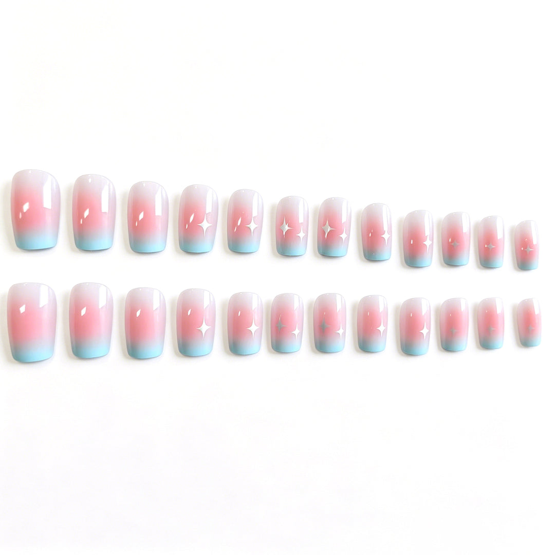 Künstlerische Ombre Nagelkunst Extensions Karnz