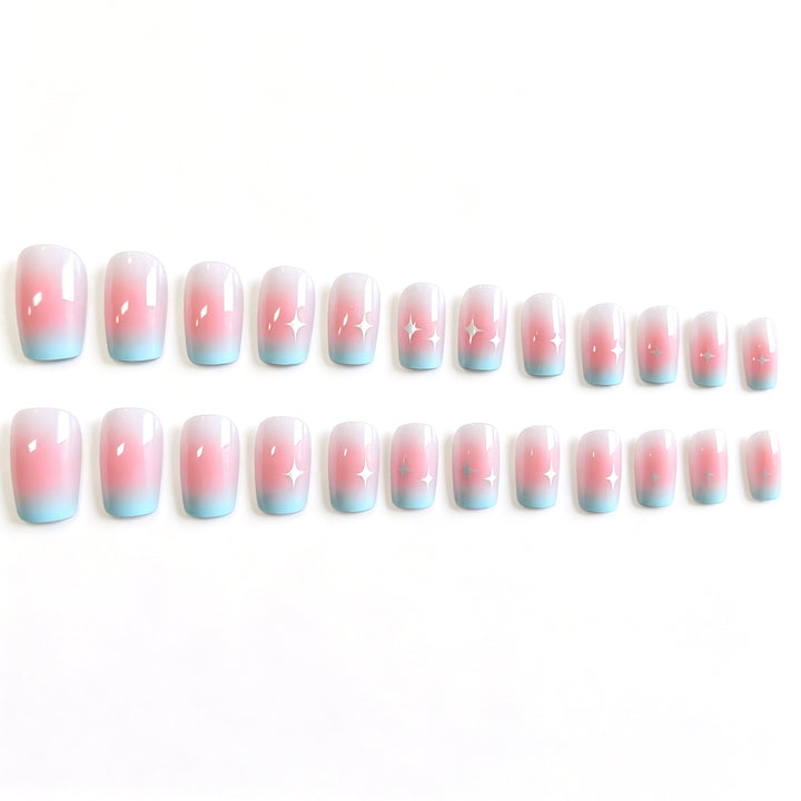 Künstlerische Ombre Nagelkunst Extensions Karnz