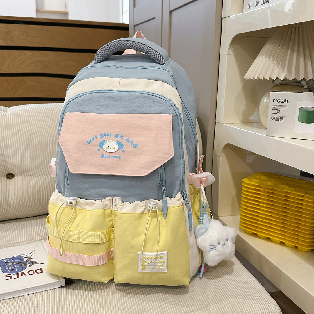 Verspielt Illustrierter Multi-Taschen Rucksack Karnz