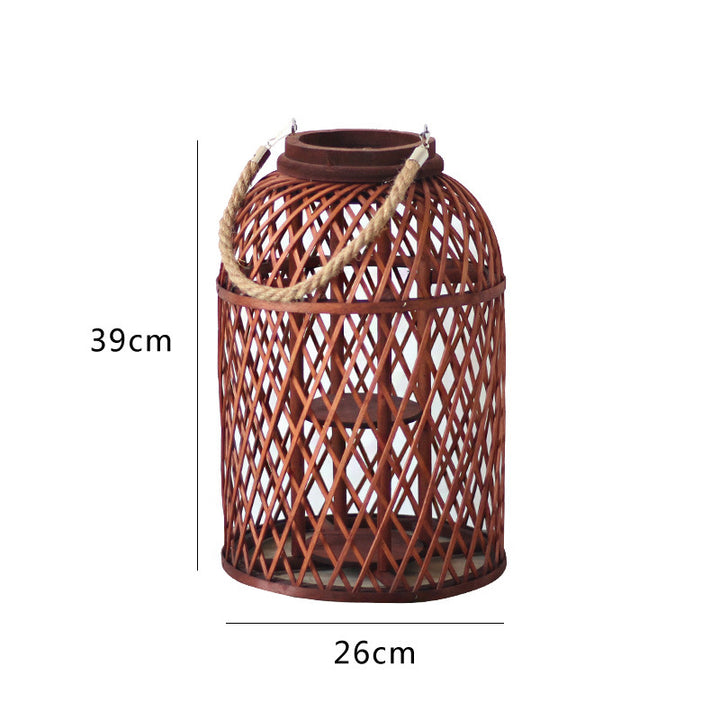 Dekorative Laterne aus geflochtenem Material Karnz