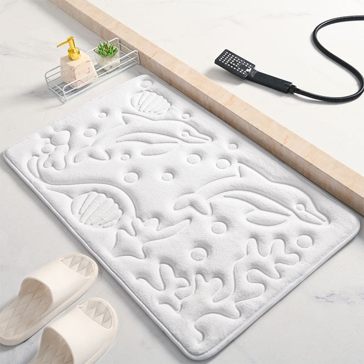 Dekorativer Badteppich mit Delphin-Design Karnz
