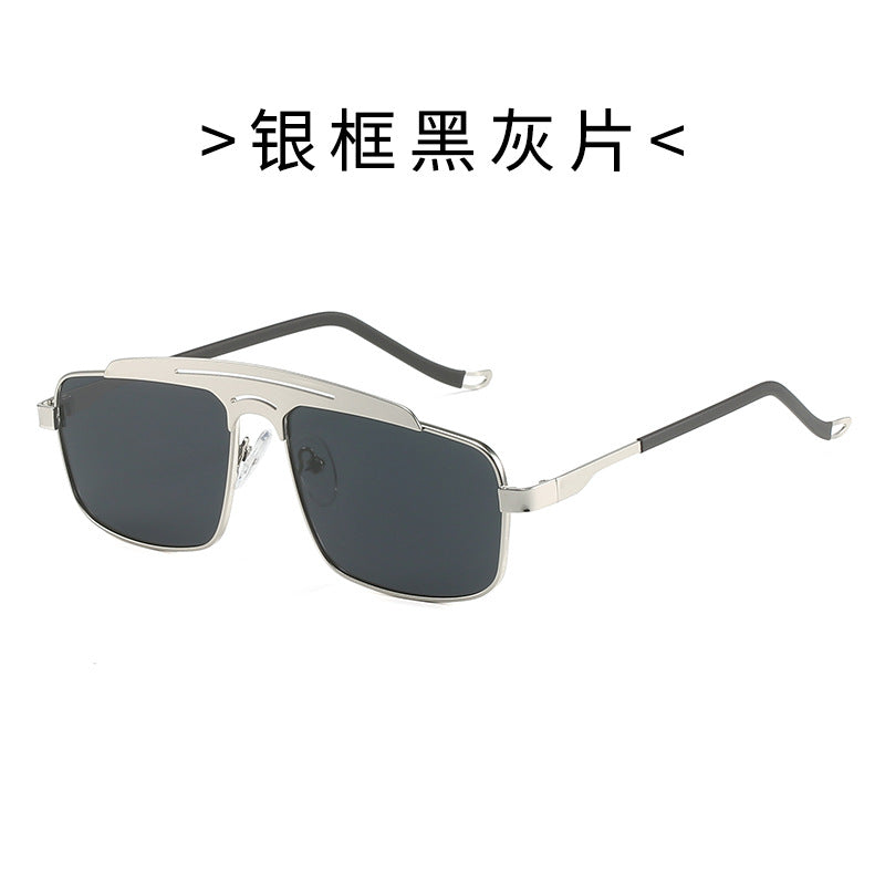 Damen Modische Brille mit schmalem Metallrahmen Karnz