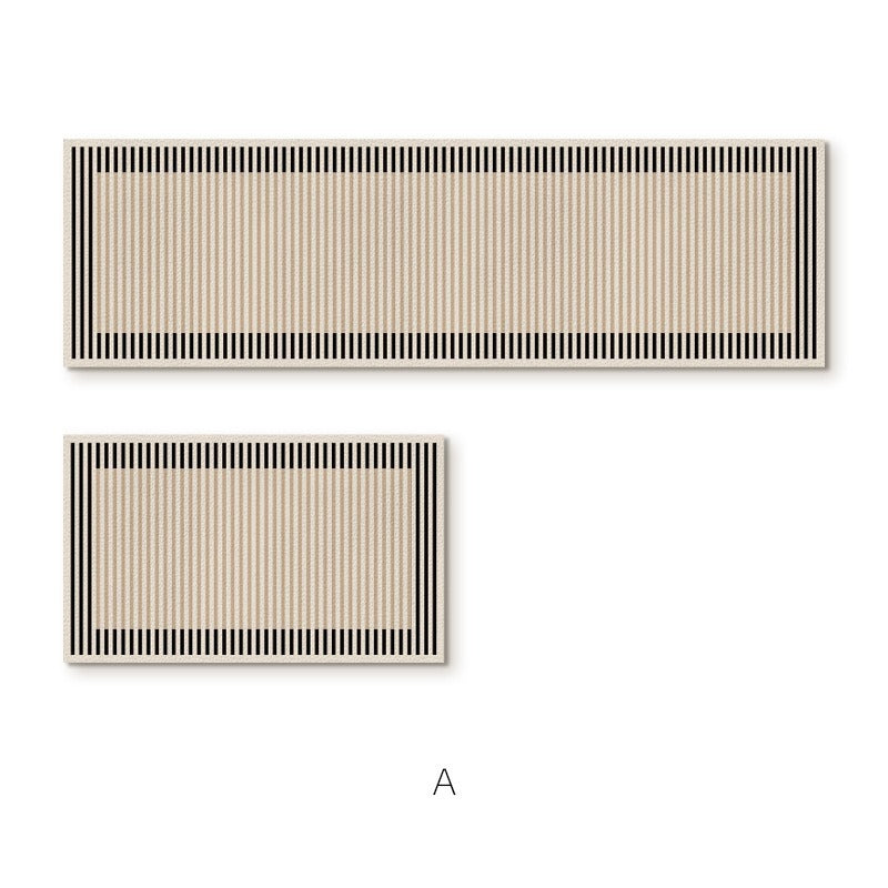 Elegante strukturierte Teppichläufermatte