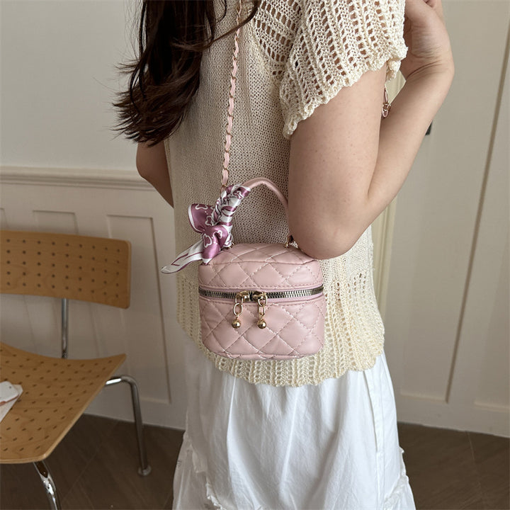 Gepolsterte Mini-Handtasche