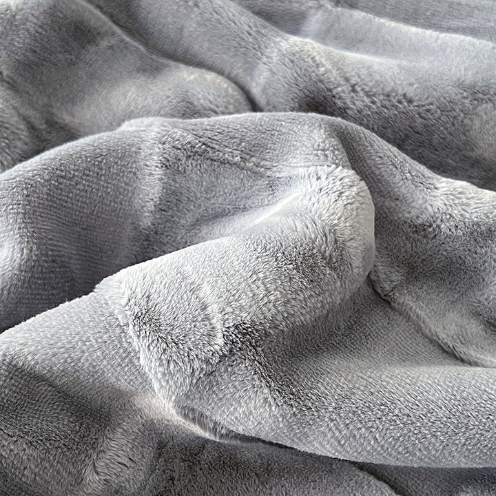 Strukturiert Patchwork Fleece Decke Karnz