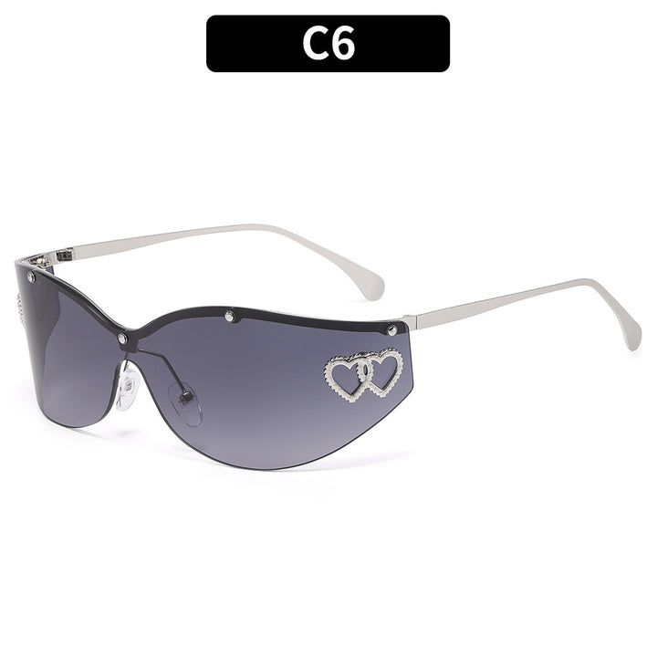 Chic Fashion Schild Sonnenbrillen