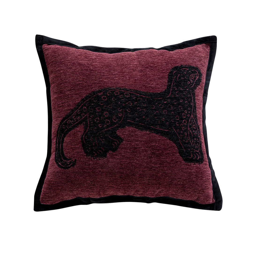 Dekoratives Kissen mit elegantem Leopardenmotiv